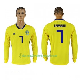 Fußballtrikots Schweden Larsson 7 WM 2018 Langarm Heimtrikotsatz kaufen